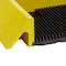 Crown Matting Technologies Rubber, 2" raised wall Thick, 32" W x 39" L, Black/Yellow BD 3239YB - alternate 2